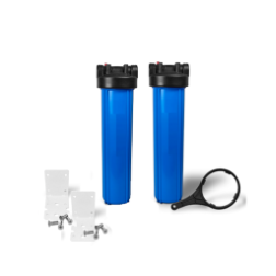 Dual Big Blue Water Filter Housing