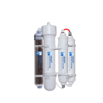 Portable RODI Mini Reverse Osmosis Water Filtration System | 4 Stage with DI Filter | 50 GPD