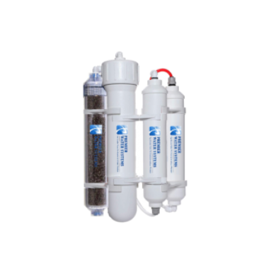 Portable RODI Mini Reverse Osmosis Water Filtration System | 4 Stage with DI Filter | 75 GPD