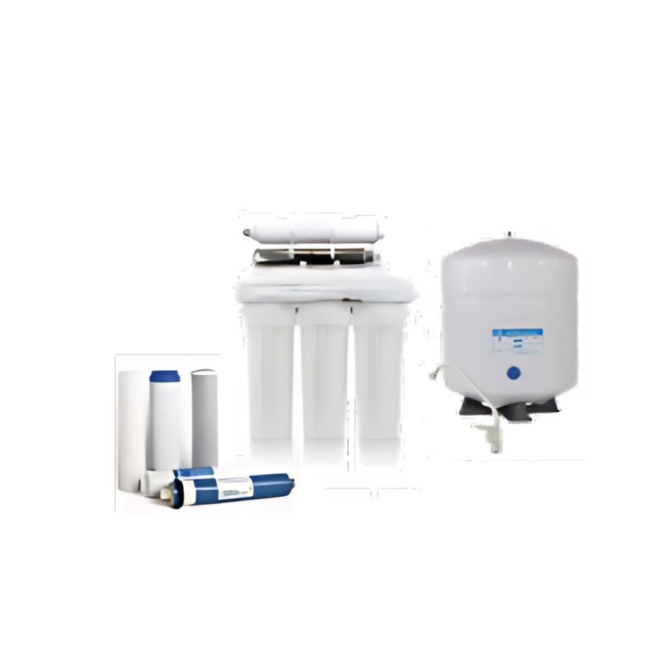 100 GPD - 6 Stage Reverse Osmosis Water Filtration System + Permeate P ...