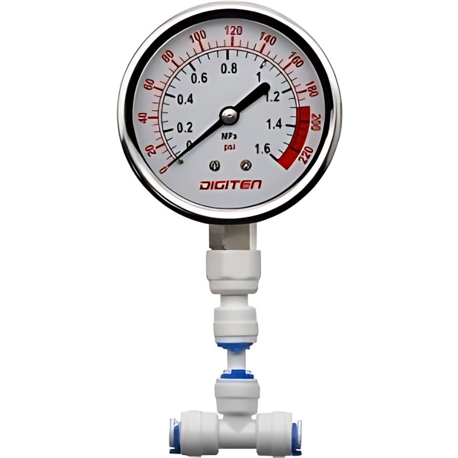 Water Pressure Gauge Meter 1-100 PSI