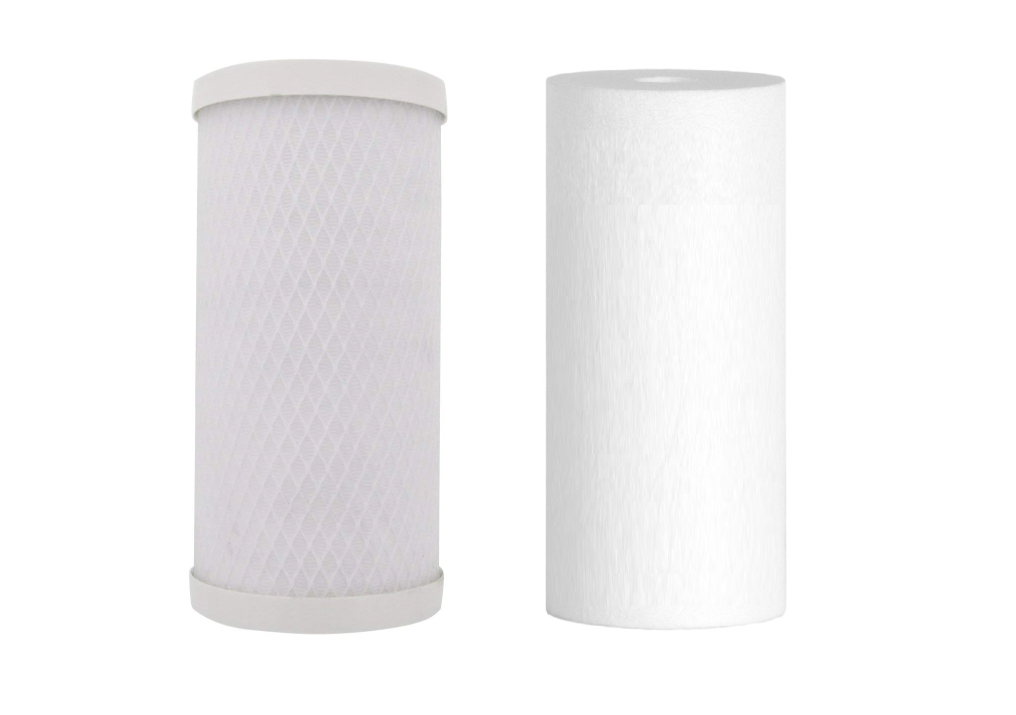 Whole House Big Blue Replacement Water Filters (4.5&quot; x 10&quot;): 10&quot; Sediment - Carbon Block Cartridges