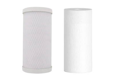 Whole House Big Blue Replacement Water Filters (4.5&quot; x 10&quot;): 10&quot; Sediment - Carbon Block Cartridges