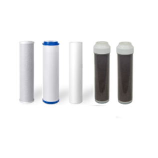 Replacement Filters for 6 Stage Aquarium Reef Reverse Osmosis RO/DI Water Systems (Sediment, GAC, Carbon, 2 DI Filters)