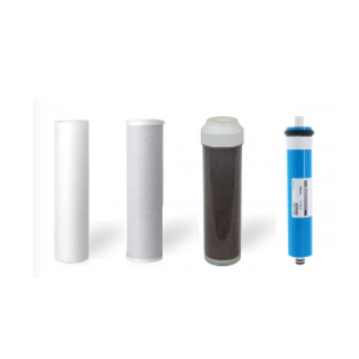 4 RODI AQUARIUM FILTERS + REVERSE OSMOSIS MEMBRANE | 75 GPD